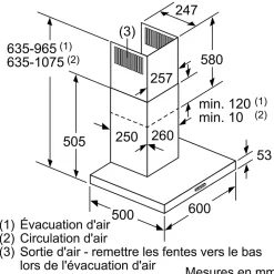 Hotte décorative NEFF, D64BBC0N0