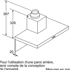 Hotte décorative NEFF, D64BBC0N0