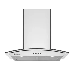 HOTTE DECORATIVE MURALE 60 CM - VERRE ET INOX - 559 m3 - 200W - 60dB