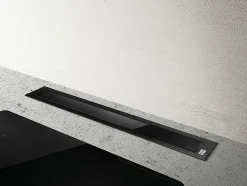 Hotte encastrable au plan de travail noir L. 90 cm Pandora Elica