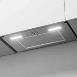 Hotte encastrable 60cm 650m3/h 3 vitesses groupe filtrant évacuation ou recyclage inox Ciarra CD6926AS