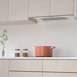 Hotte encastrable 60cm 650m3/h 3 vitesses groupe filtrant évacuation ou recyclage inox Ciarra CD6926AS