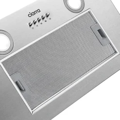 Hotte encastrable 52cm 300m3/h 3 vitesses groupe filtrant évacuation ou recyclage inox Ciarra 913ASS52