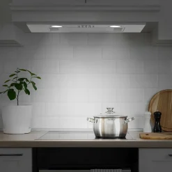 Hotte encastrable 52cm 300m3/h 3 vitesses groupe filtrant évacuation ou recyclage inox Ciarra 913ASS52