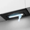 Hotte encastrable 60cm 460m3/h 3 Vitesses groupe filtrant controle tactile ou par geste Ciarra CD6931BK