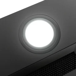 Hotte encastrable 52cm 300m3/h 3 vitesses groupe filtrant évacuation ou recyclage noir Ciarra 913ABK52