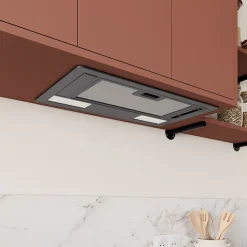 Hotte encastrable Universel l. 54 cm KSG52E Smeg gris métal