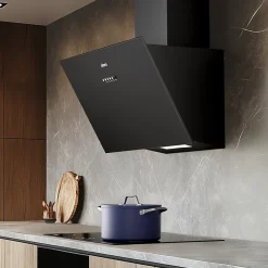 Hotte inclinée 60cm 650m3/h 3 Vitesses évacuation ou recyclage Ciarra CD6762AB