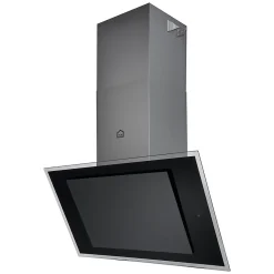 Hotte inclinée connectée en verre GoodHome GHAGRE90, 90cm