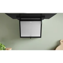 Hotte inclinée en verre noir Bosch DWK67FN60, 60 cm