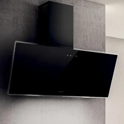 Hotte inclinée en verre noir L. 90 cm Shire Elica