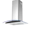 Hotte incurvée en verre inox GoodHome GHCG60LKSS, 60 cm