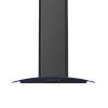Hotte incurvée en verre noir GoodHome GHCG60LKBL, 60 cm