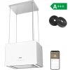 Hotte îlot 48cm smart APP contrôle wifi connectée classe A+++ 700m3h 3 vitesses booster UV traitement CD4850S Ciarra
