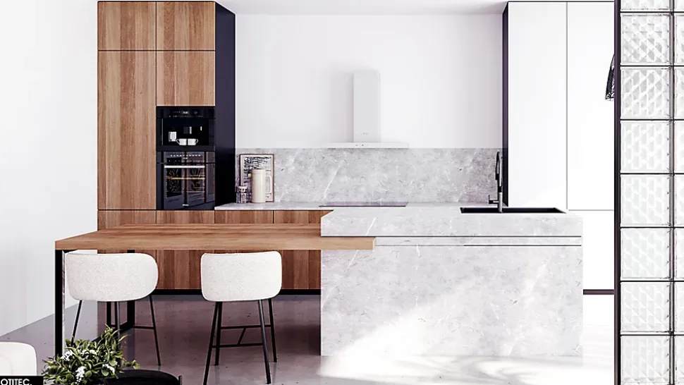 Hotte Murale Aspirante Silencieuse - 90 cm - 608 m3/h - LONATIO - Blanc