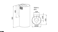 Hotte Murale Aspirante Silencieuse - 39 cm - 570 m3/h - LOBELIO - Vin Cuivre