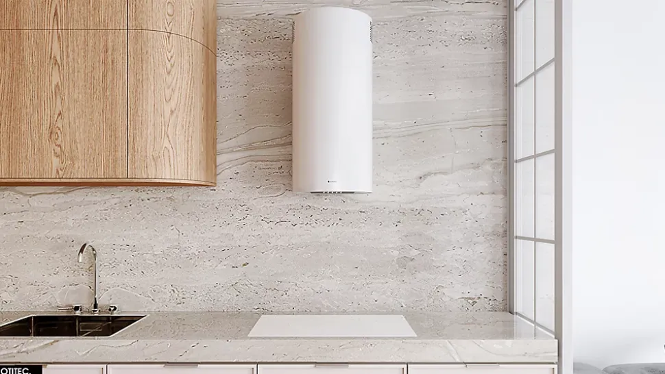 Hotte Murale Aspirante Silencieuse - 39 cm - 570 m3/h - LOBELIO - Blanc