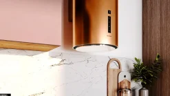 Hotte Murale Aspirante Silencieuse - 39 cm - 660 m3/h - HEWENO - Cuivre Mat