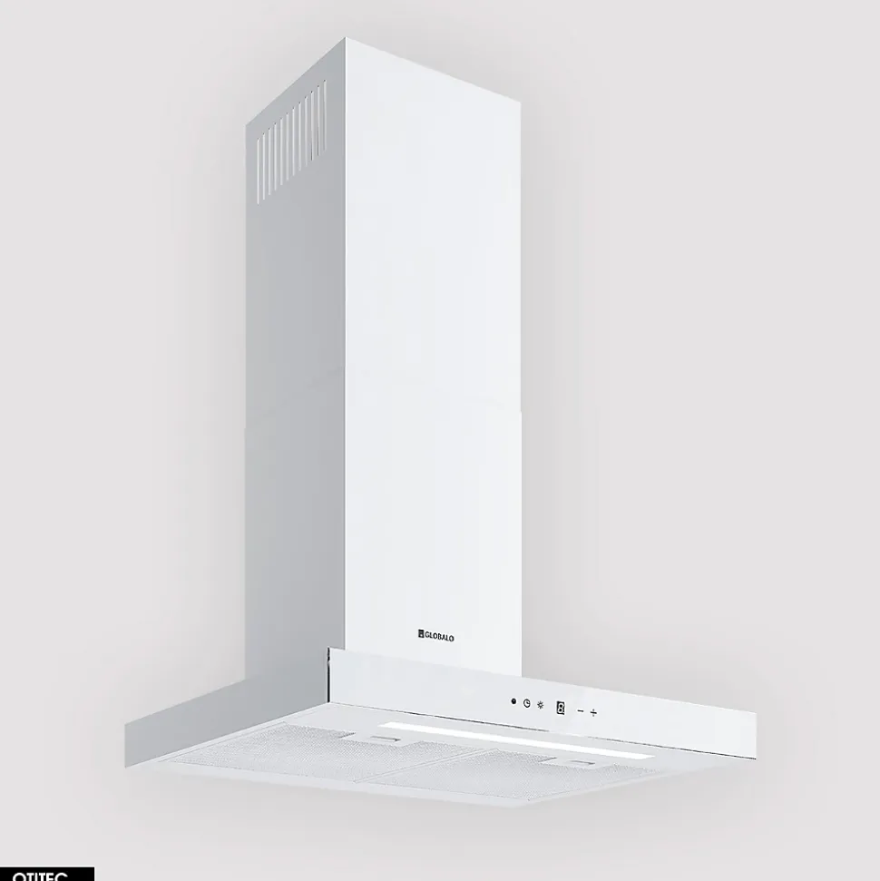 Hotte Murale Aspirante Silencieuse - 60 cm - 596 m3/h - LONATIO - Blanc