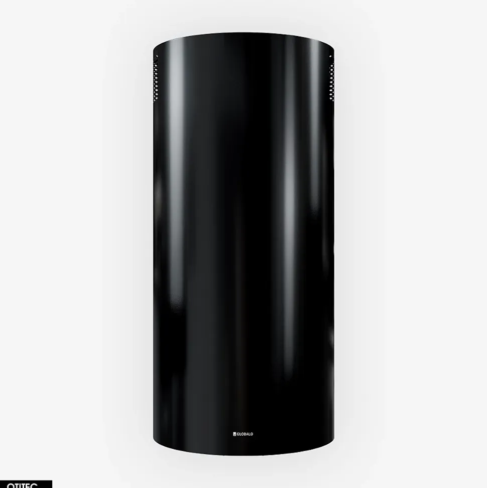 Hotte Murale Aspirante Silencieuse - 39 cm - 570 m3/h - LOBELIO - Noir