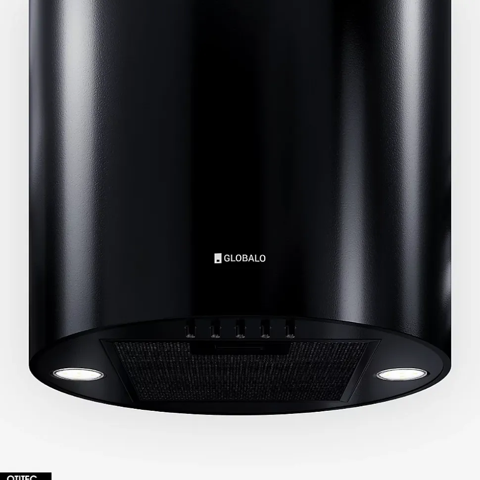 Hotte Murale Aspirante Silencieuse - 39 cm - 570 m3/h - LOBELIO - Noir