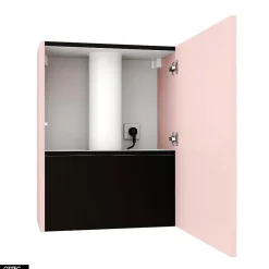 Hotte Murale Aspirante Silencieuse - 60 cm - 720 m3/h - LOWIO - Rose Velour