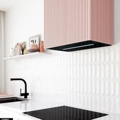 Hotte Murale Aspirante Silencieuse - 60 cm - 720 m3/h - LOWIO - Rose Velour