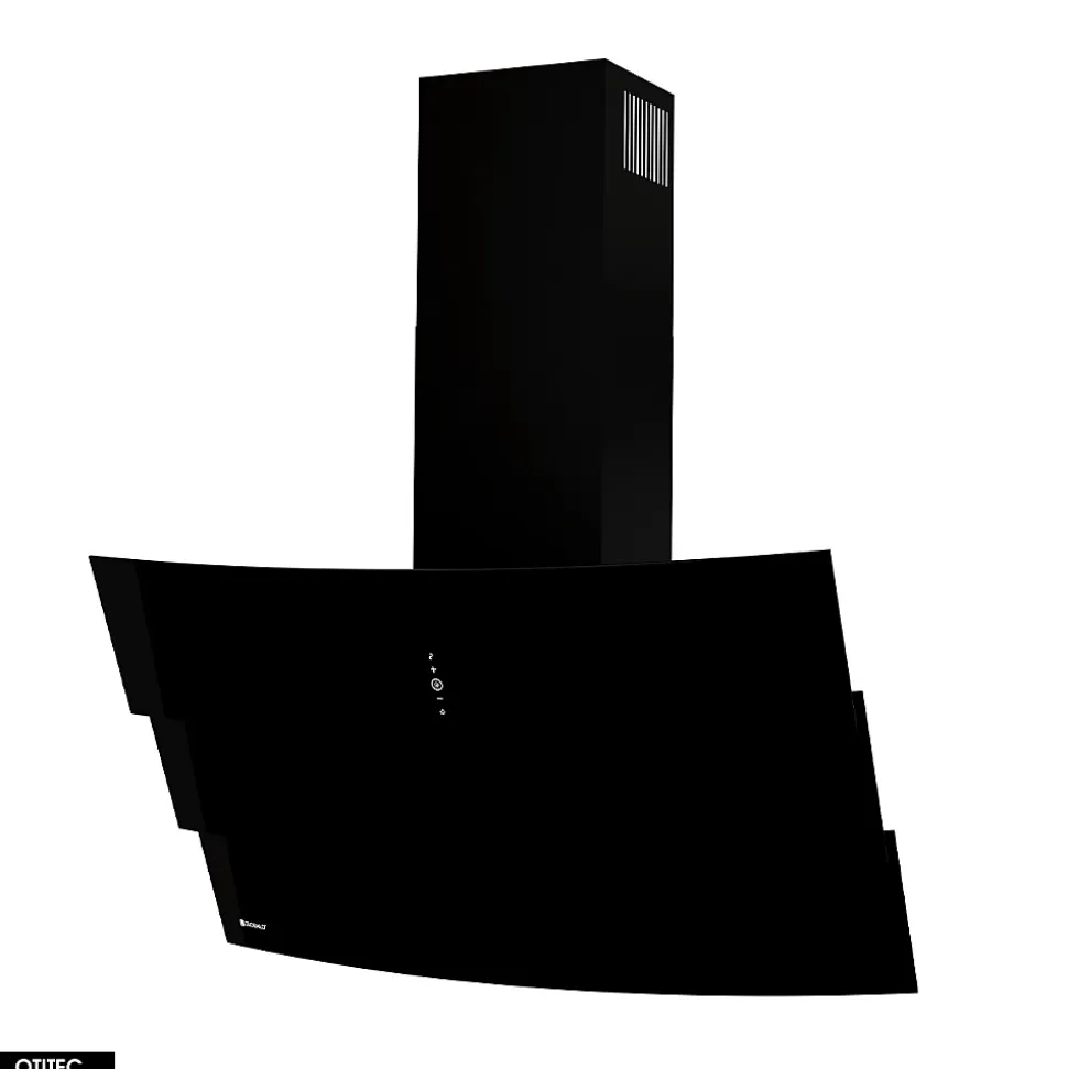 Hotte Murale Aspirante Silencieuse - 90 cm - 720 m3/h - VINTIO - Noir