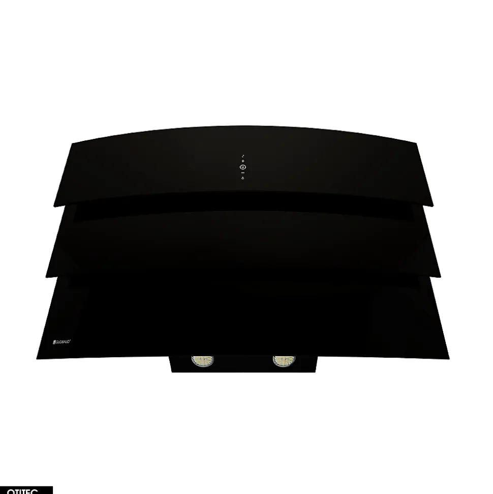 Hotte Murale Aspirante Silencieuse - 90 cm - 720 m3/h - VINTIO - Noir