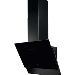 Hotte murale inclinée 60cm 460m3/h noir Electrolux LFV426K