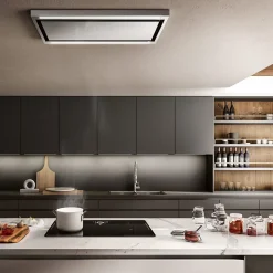 Hotte plafond Elica CLOUD SEVEN inox 90 cm évacuation
