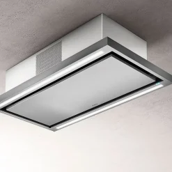 Hotte plafond Elica CLOUD SEVEN inox et blanc 90 cm recyclage