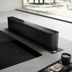 Hotte plan de travail Elica escamotable PANDORA noir 90 cm - Version recyclage
