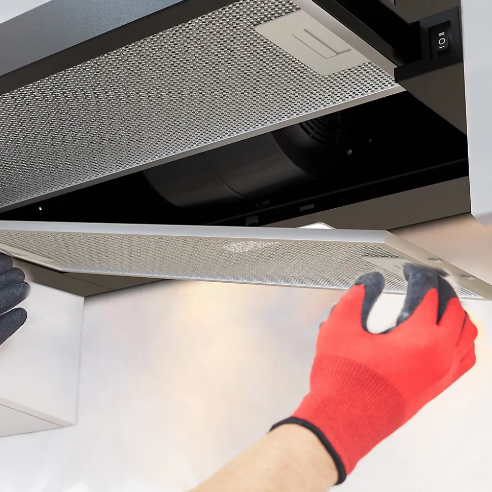 Hotte tiroir encastrable 60cm 370m3/h 2 vitesses téléscopique évacuation ou recyclage noir Ciarra CD6906DB