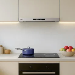 Hotte tiroir encastrable 60cm 580m3/h 3 vitesses tactile évacuation ou recyclage inox Ciarra CD6909AS