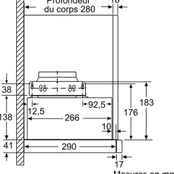 Hotte télescopique 60cm 389m3/h argent métallisé Bosch DFM064W54 série 2