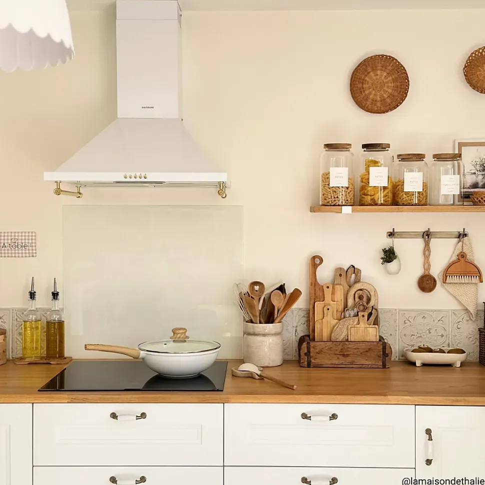 Hotte vintage murale Silverline OSIRIS blanc mat 60 cm