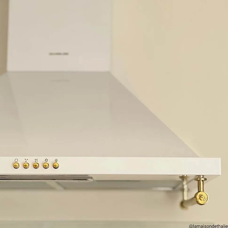 Hotte vintage murale Silverline OSIRIS blanc mat 60 cm