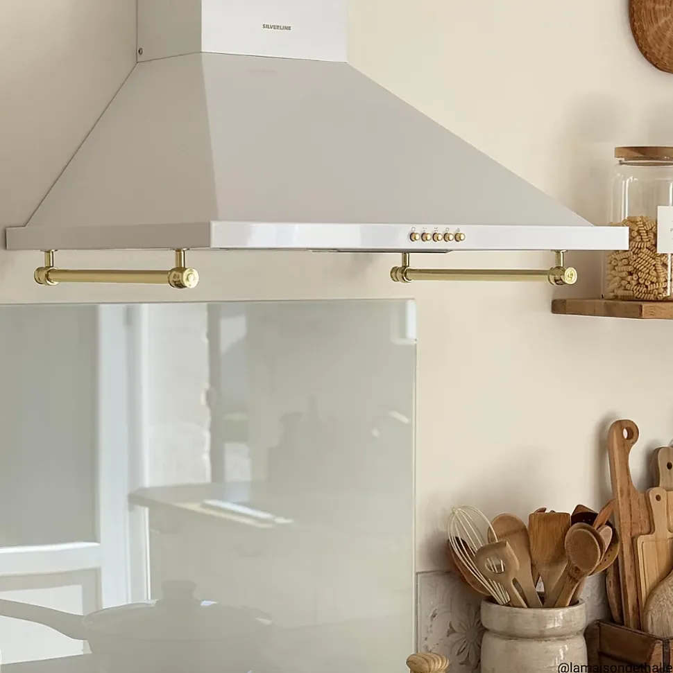 Hotte vintage murale Silverline OSIRIS blanc mat 60 cm