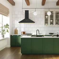 Hotte vintage murale Silverline ISIS noir mat 90 cm