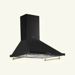 Hotte vintage murale Silverline OSIRIS noir mat 90 cm