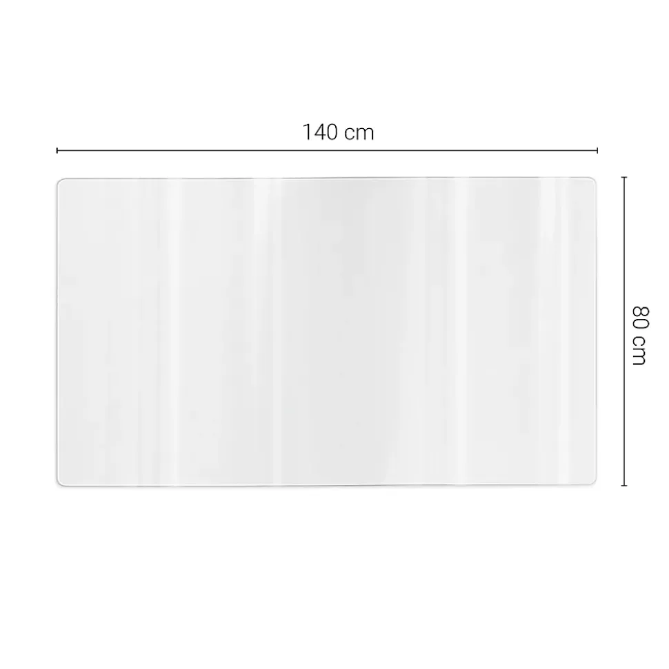 Housse de table plastique Wallfluent 140x80 cm Verre souple transparent pour plan de travail table et sol 1 pcs