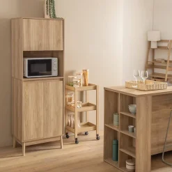 Ilot central Abana bois clair - Beige- 5five