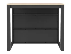 Ilot central de cuisine avec 7 niches - Naturel et anthracite - OPOLE