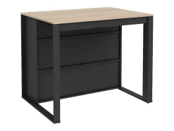 Ilot central de cuisine avec 7 niches - Naturel et anthracite - OPOLE