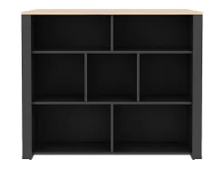 Ilot central de cuisine avec 7 niches - Naturel et anthracite - OPOLE