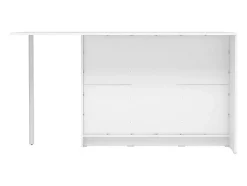 Ilot central de cuisine avec 2 portes, 1 tiroir et 2 niches - Blanc - TUNORI