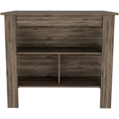 Ilot de cuisine Cala en mélaminé avec 3 étagères, marron, 90 cm X 103 cm X 70 cm