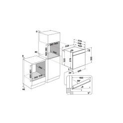 INDESIT Four pyrolyse multifonction 71 l inox - IO278PX
