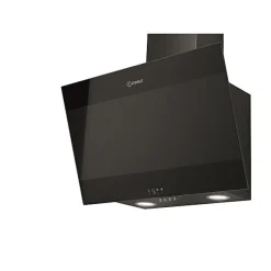 INDESIT Hotte décorative 60 cm noir et verre IHVP66LMK